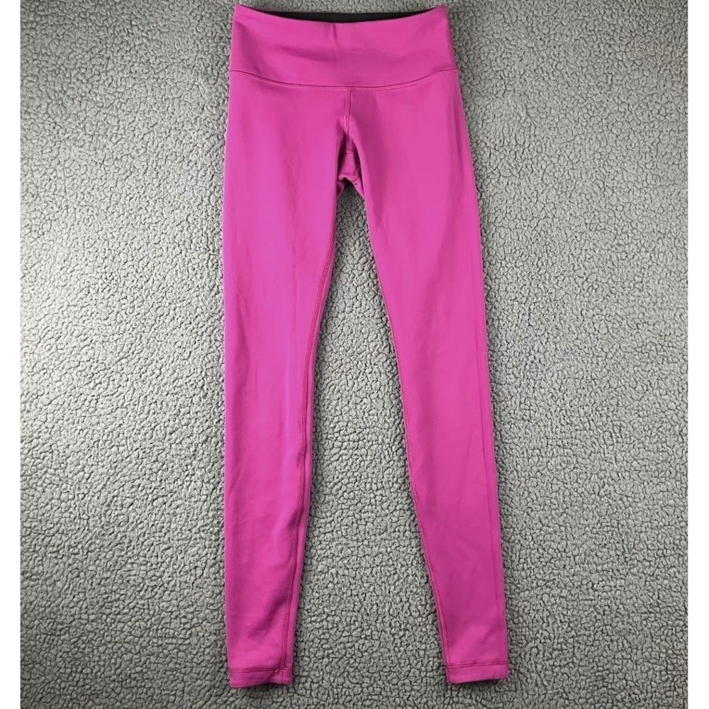 Lululemon High Rise Leggings Magenta Pink Size 4 Athletic Yoga Pants